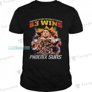 Phoenix Suns Franchise Record For Wins In A Season 63 Wins Unisex T Shirt