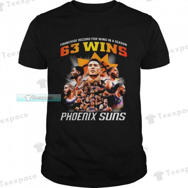 Phoenix Suns Franchise Record For Wins In A Season 63 Wins Shirt