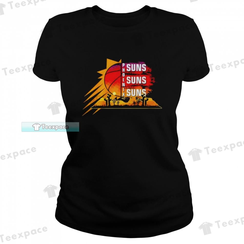 Phoenix Suns Vintage Style Suns T Shirt Womens