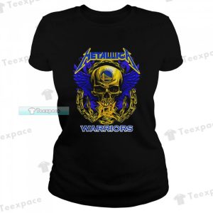Skull Metallica Golden State Warriors T Shirt Womens