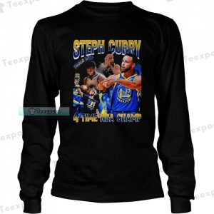 Steph Curry Mvp 4 Time Golden State Warriors Long Sleeve Shirt