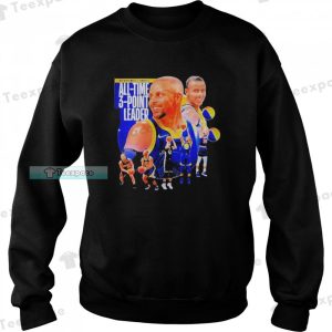 Stephen Curry All Time 3 Point Leader Golden State Warriors Sweatshirt