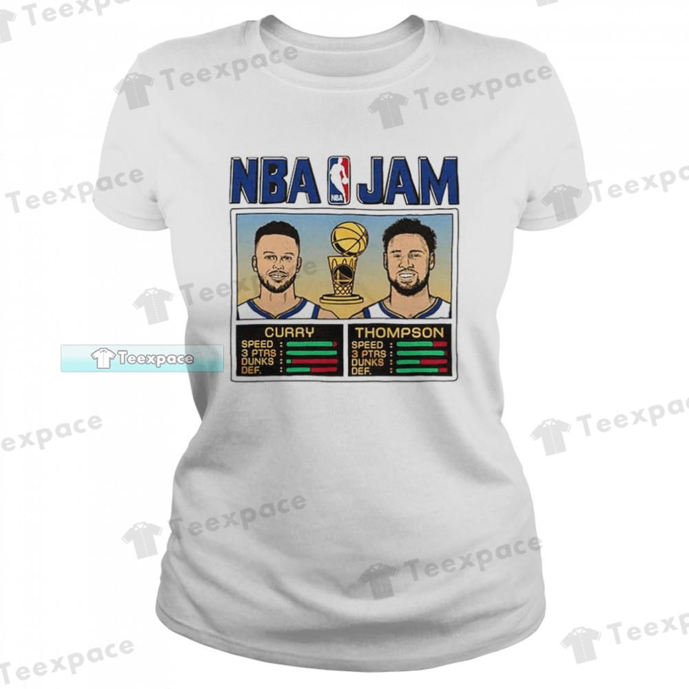 Stephen Curry And Klay Thompson Golden State Warriors T Shirt Womens