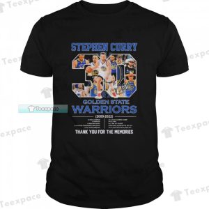 Stephen Curry Thank You For The Memories Golden State Warriors Shirt