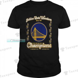The Seven Time NBA Finals Champions Of Golden State Warriors Shirt