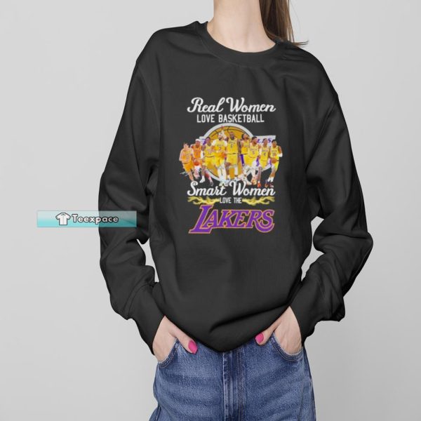 2023 Smart Women Love The Los Angeles Lakers Signatures Shirt