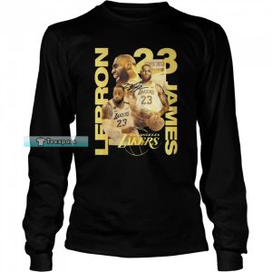 23 Lebron James Los Angeles Lakers Legend Players Signatures Long Sleeve Shirt