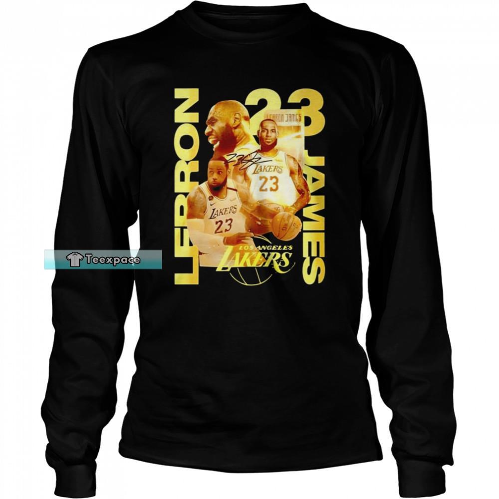 Black Lebron Lakers Long Sleeve Shirt