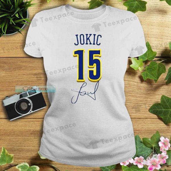 Denver Nuggets 15 Nikola Jokic Signature Shirt