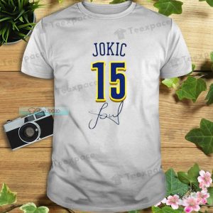 Denver Nuggets 15 Nikola Jokic Signature Unisex T Shirt