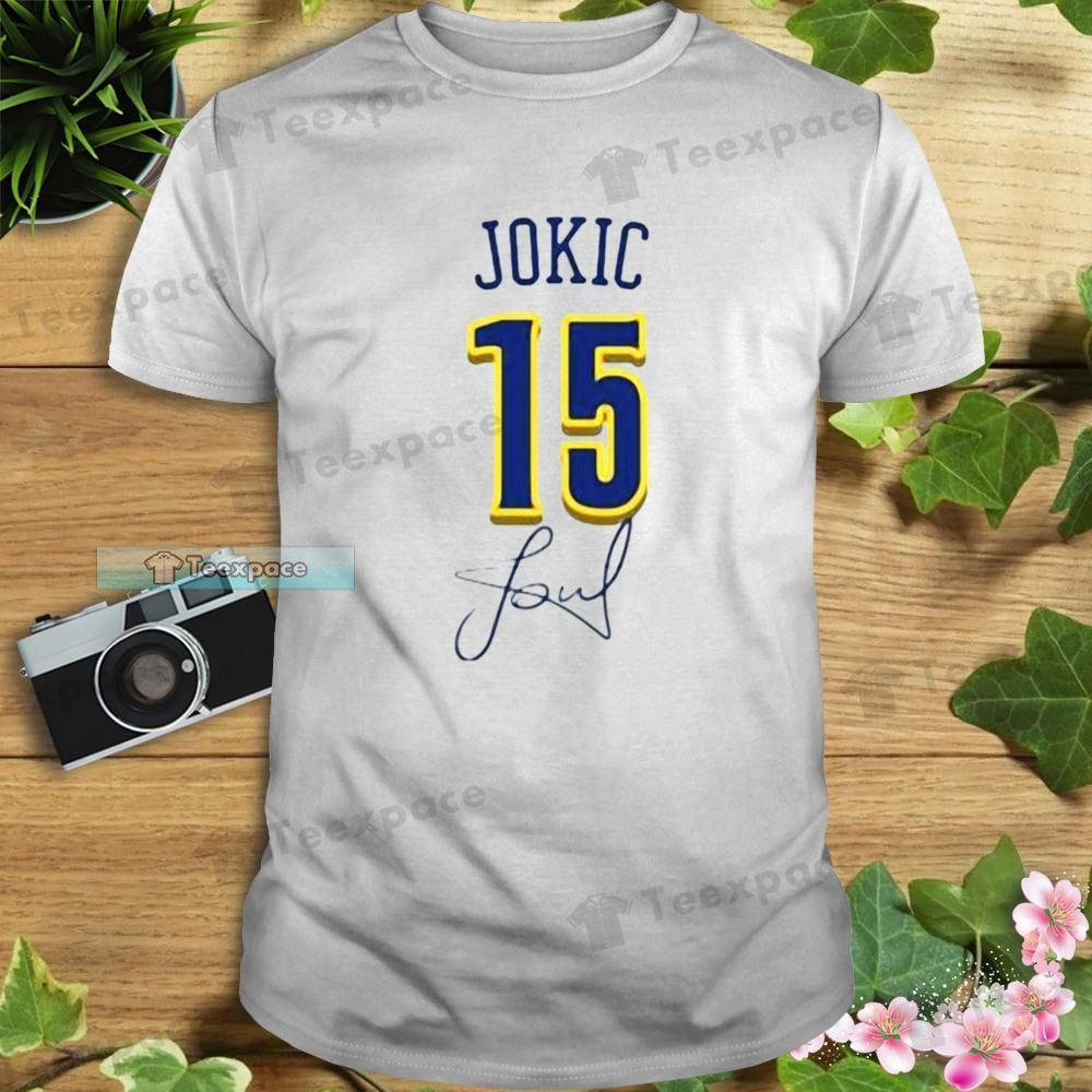 Denver Nuggets 15 Nikola Jokic Signature Shirt