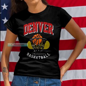 Denver Nuggets Basketball Slam Dunk T Shirt Womens