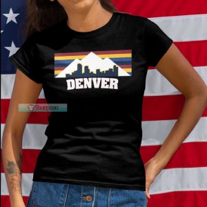 Denver Nuggets City Rainbow T Shirt Womens