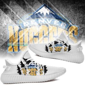 Denver Nuggets Claw Logo Yeezy Shoes Gifts for Nuggets fans