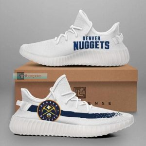 Denver Nuggets Curved Logo Yeezy Shoes Nuggets Gifts 1