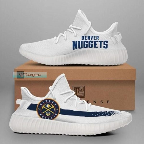Denver Nuggets Curved Logo Yeezy Shoes Nuggets Gifts
