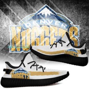 Denver Nuggets Curved Logo Yeezy Shoes Nuggets Gifts for him 1