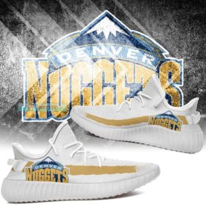 Denver Nuggets Curved Logo Yeezy Shoes Nuggets Gifts for him 2