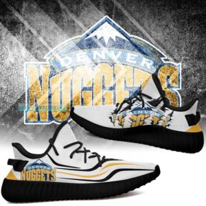 Denver Nuggets Curved Scratch Yeezy Shoes Nuggets Gifts 1