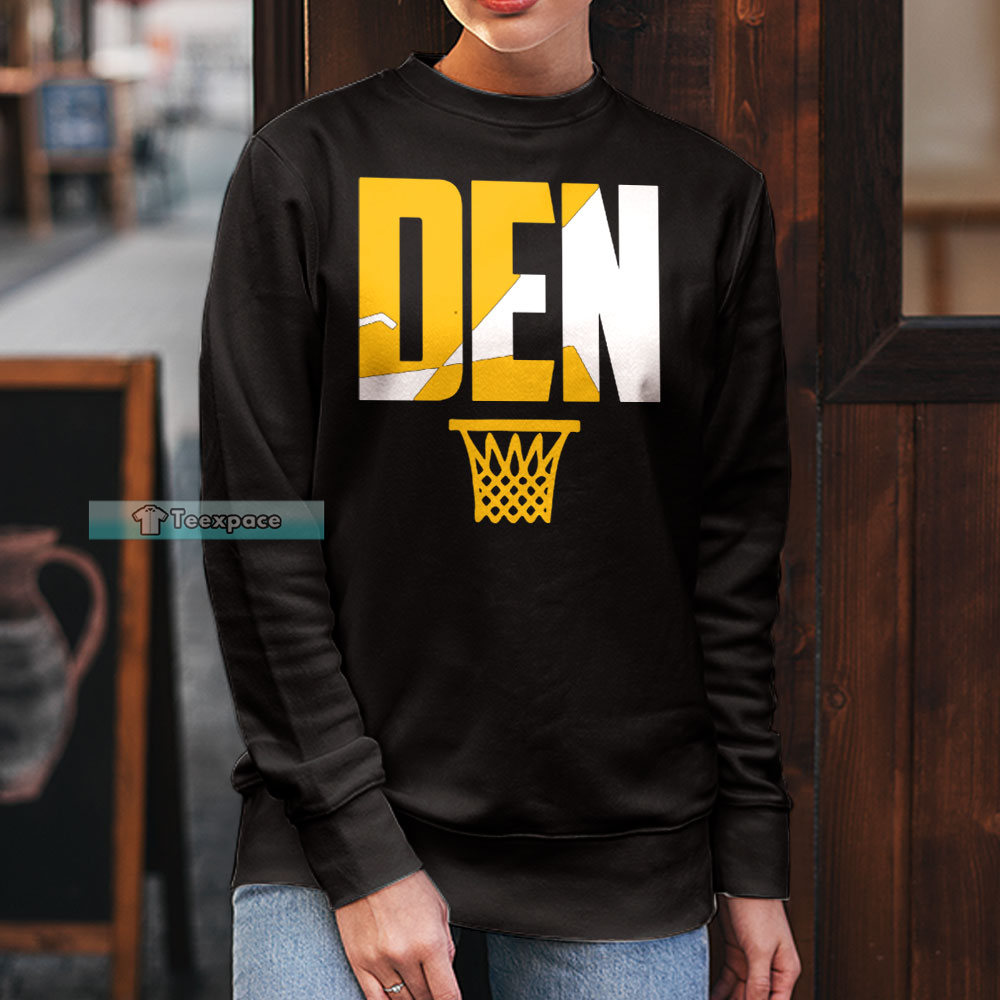 Denver Nuggets DEN Basket Long Sleeve Shirt