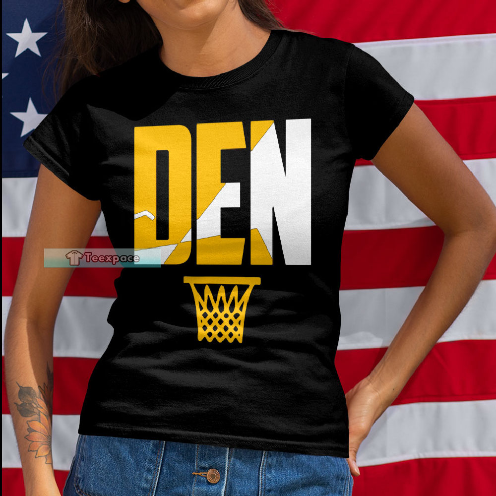 Denver Nuggets DEN Basket T Shirt Womens