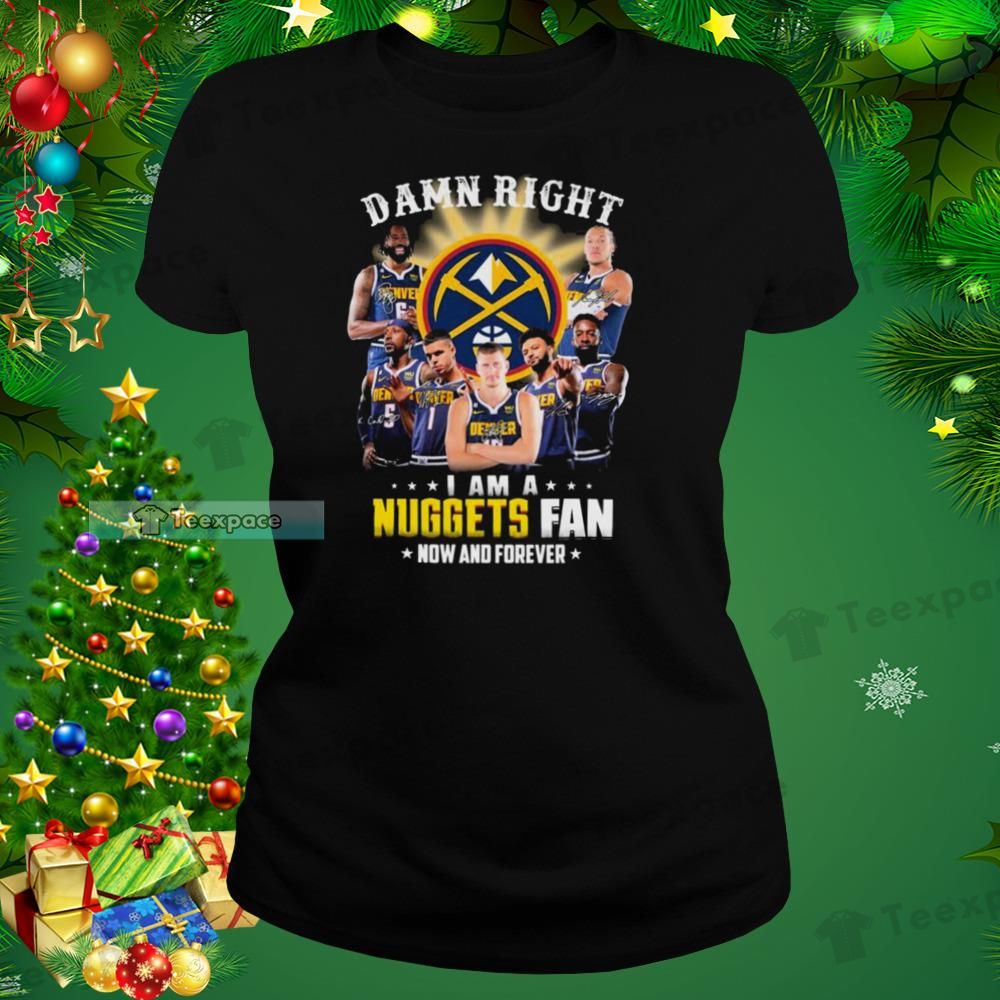 Denver Nuggets Fan Now And Forever Signatures T Shirt Womens