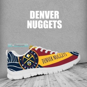 Denver Nuggets Logo Center Sneakers Nuggets Gifts 2