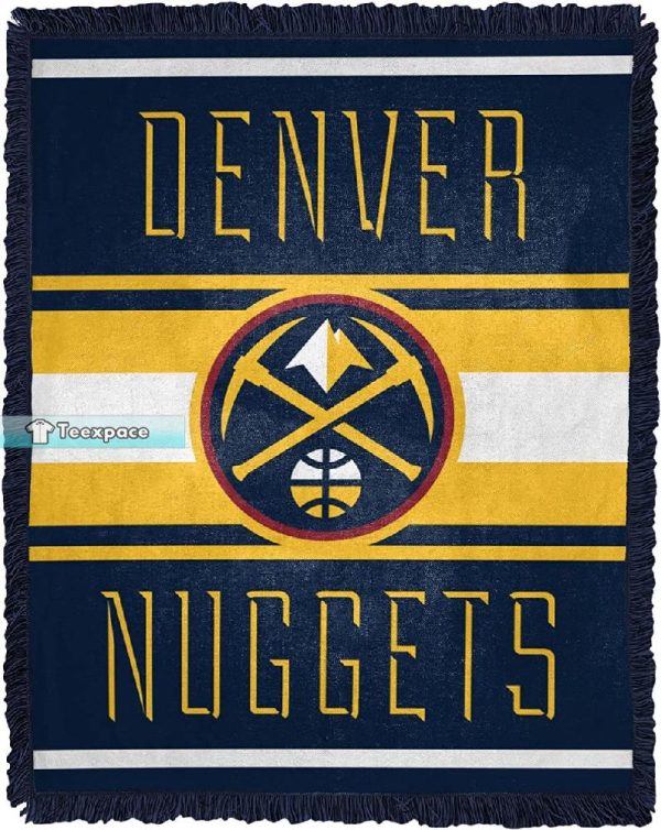 Denver Nuggets Logo Woven Winter Blanket