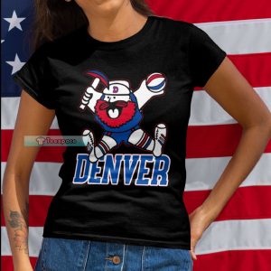 Denver Nuggets Mascot Funny T Shirt Womens
