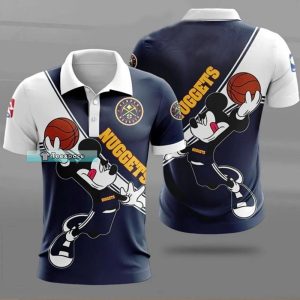 Denver Nuggets Mickey Mouse Polo Shirt 1
