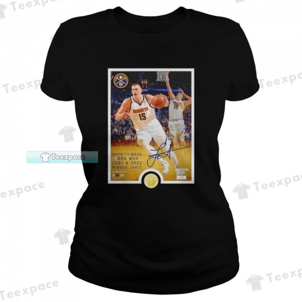 Denver Nuggets Nikola Jokic MVP Plaque Signature Shirt