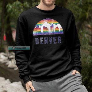 Denver Nuggets Rainbow Moutain Sweatshirt