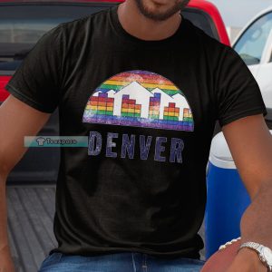 Denver Nuggets Rainbow Moutain Unisex T Shirt