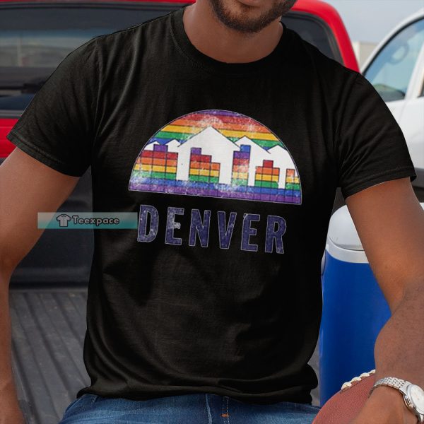 Denver Nuggets Rainbow Moutain Shirt