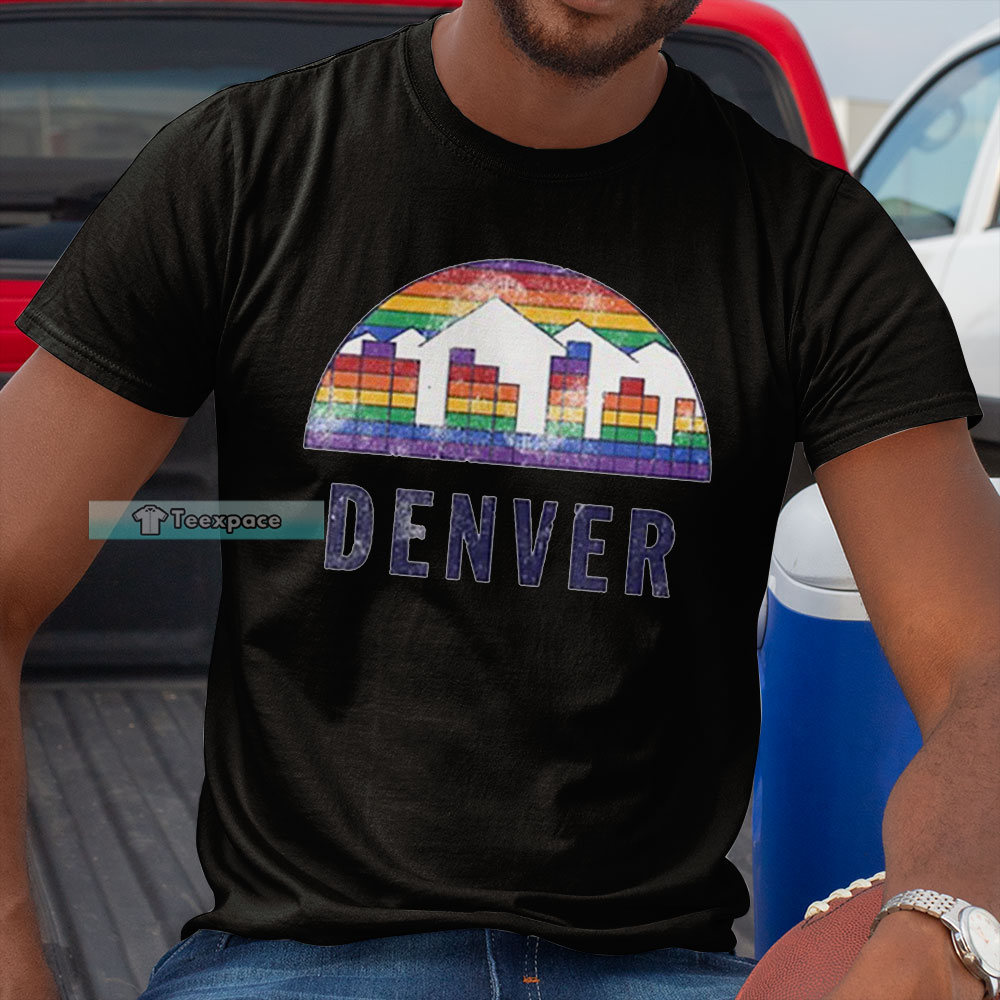 Denver Nuggets Rainbow Moutain Unisex T Shirt