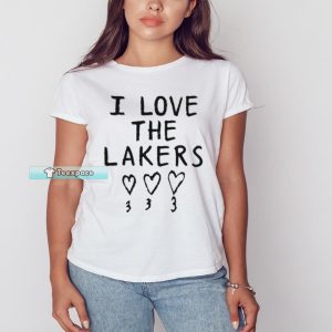 I Love The Lakers T Shirt Womens
