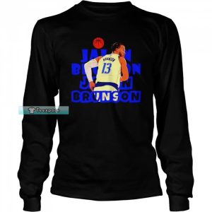 Jalen Brunson 13 New York Knicks Long Sleeve Shirt