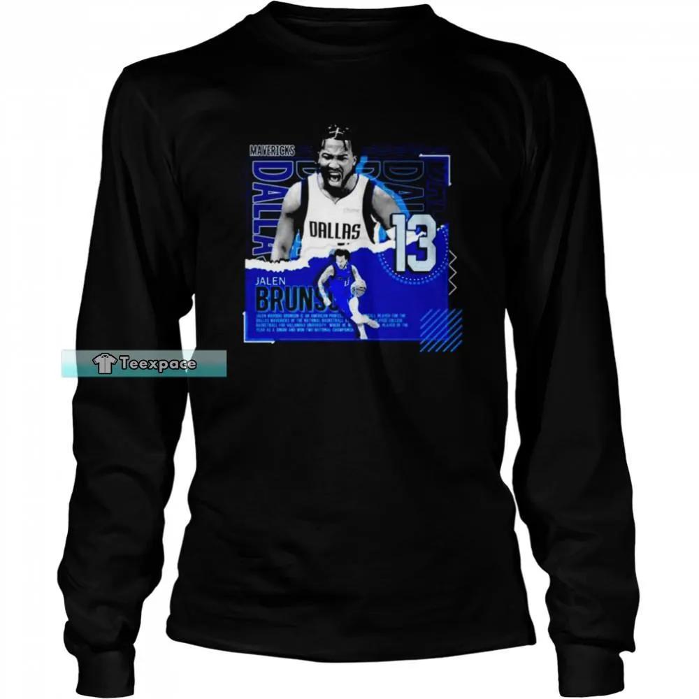Jalen Brunson Basketball New York Knicks Long Sleeve Shirt