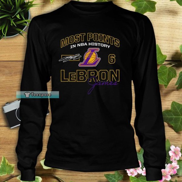 LeBron James Lakers Most Points In NBA History Shirt