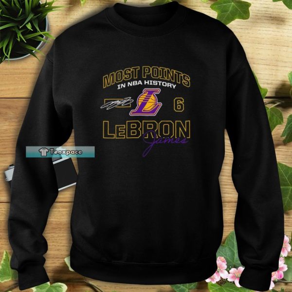 LeBron James Lakers Most Points In NBA History Shirt
