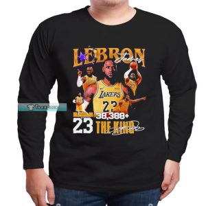 Lebron 23 Lakers Shirt Signature Long Sleeve Shirt