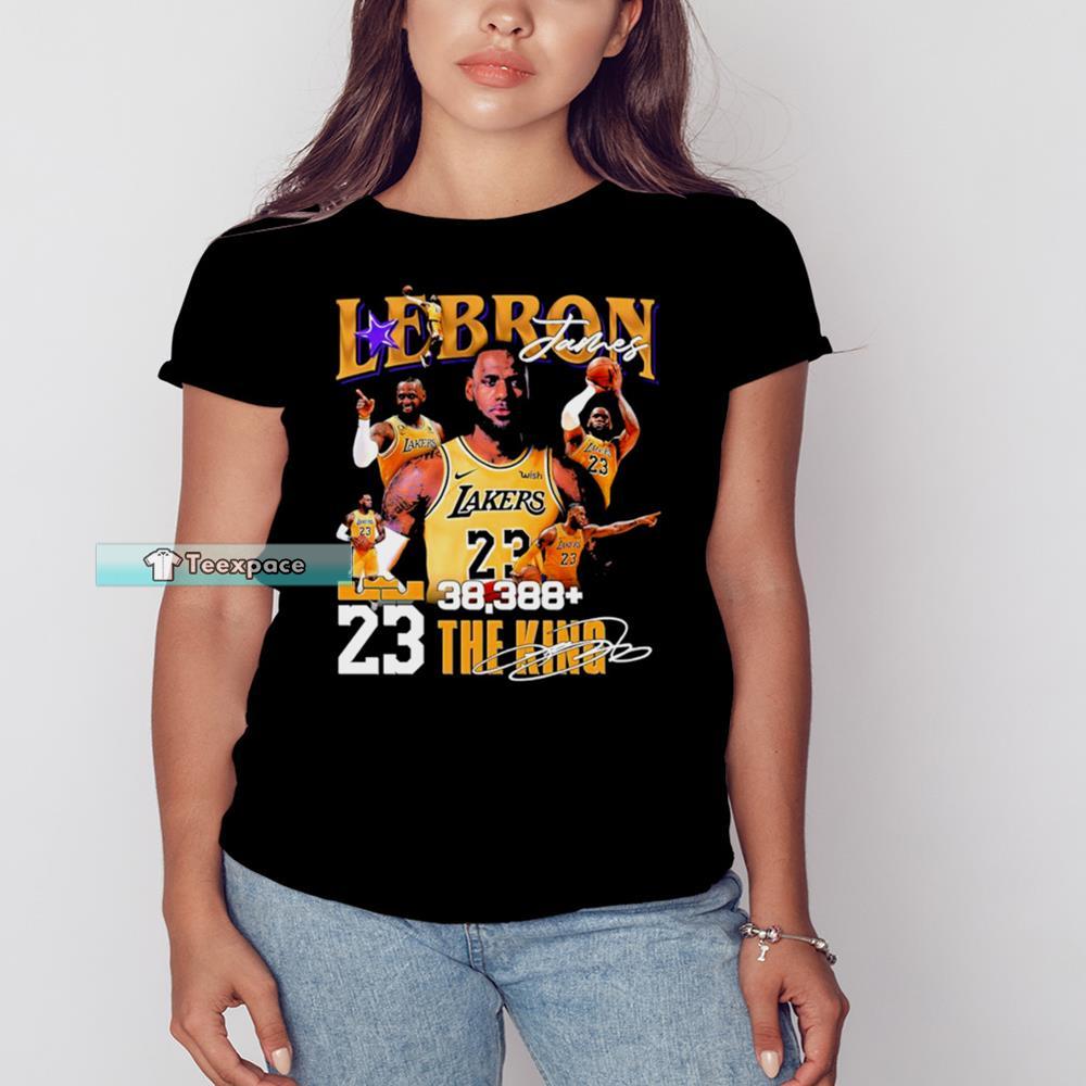 Lebron 23 Lakers Shirt Signature T Shirt Womens