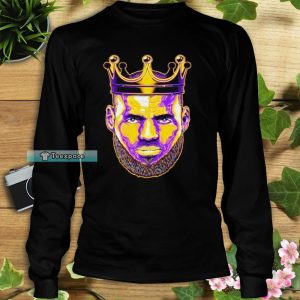 Lebron James Los Angeles Lakers King Crown Long Sleeve Shirt