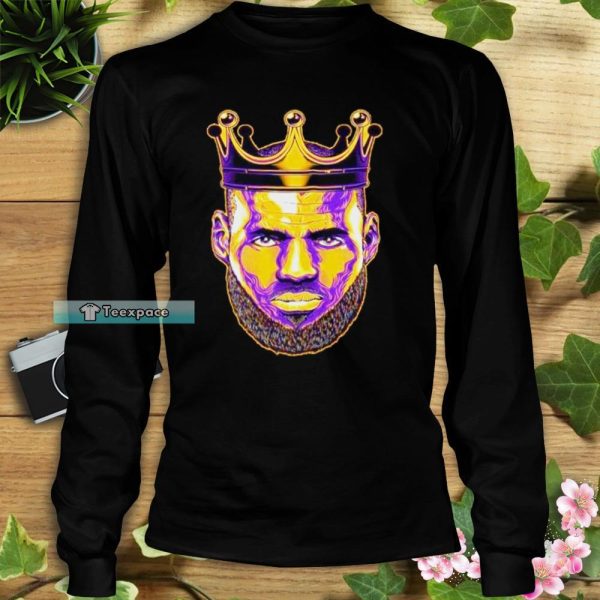 Lebron James Los Angeles Lakers King Crown Shirt