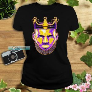 Lebron James Los Angeles Lakers King Crown T Shirt Womens
