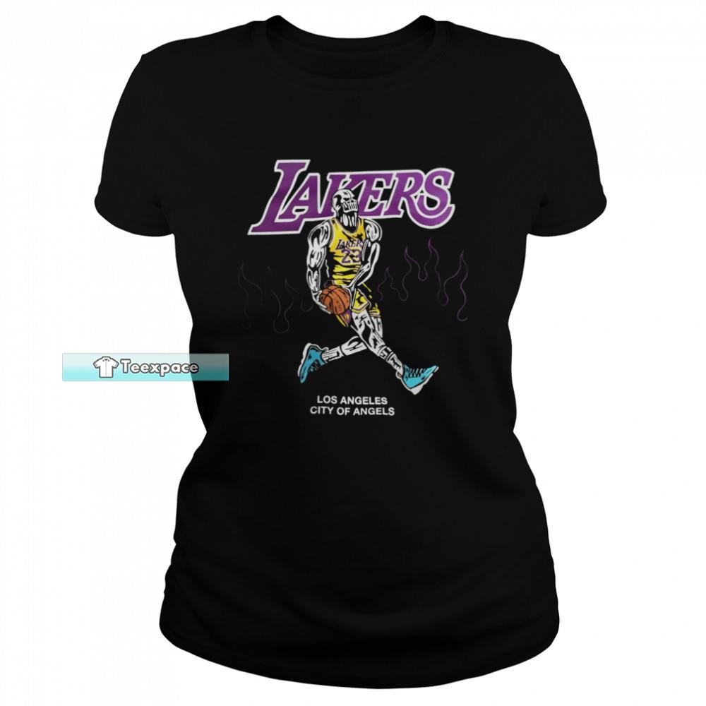 Los Angeles City Of Angels Lebron Lakers T Shirt Womens