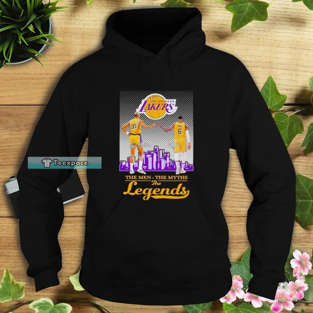 Los Angeles Lakers Abdul Jabbar And Lebron James Legends Hoodie