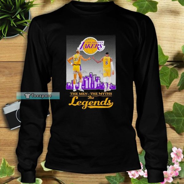 Los Angeles Lakers Abdul-Jabbar And Lebron James Legends Shirt