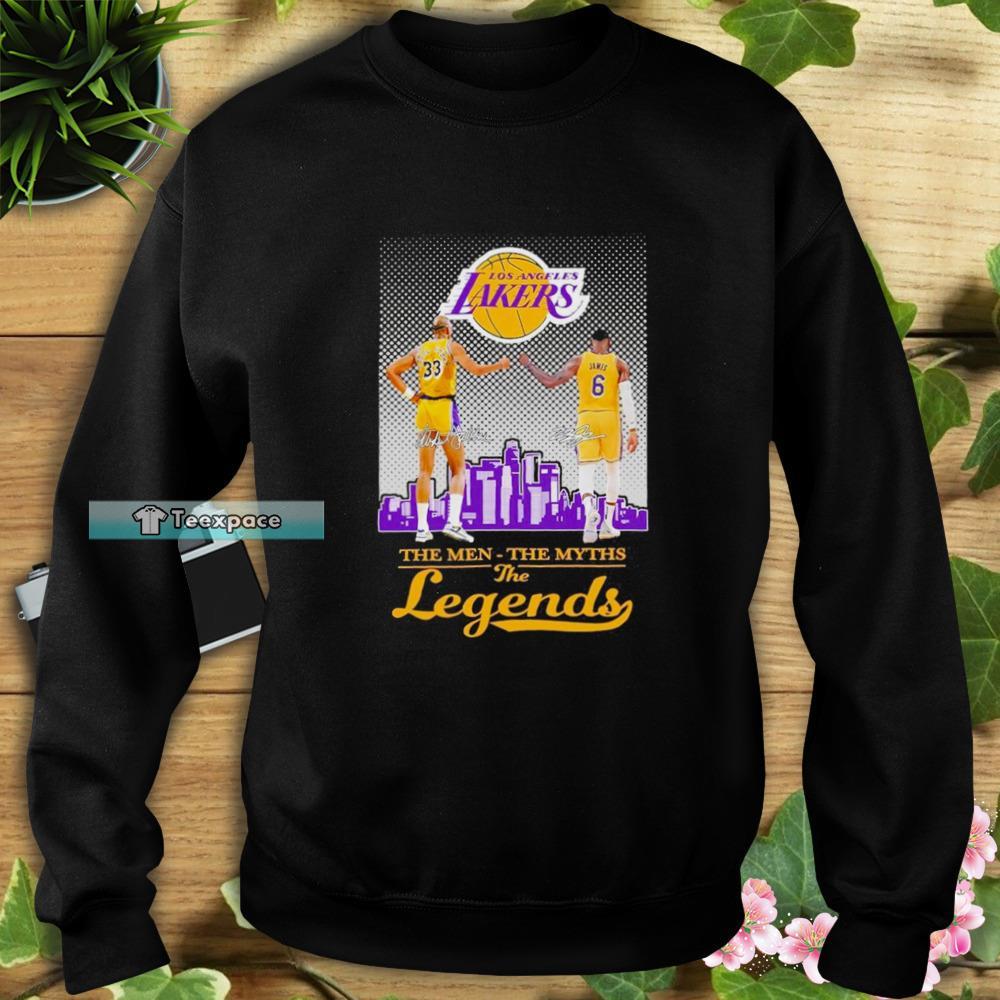 Los Angeles Lakers Abdul Jabbar And Lebron James Legends Sweatshirt
