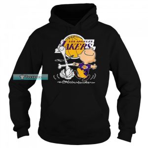 Los Angeles Lakers Charlie Brown Snoopy Dancing Hoodie